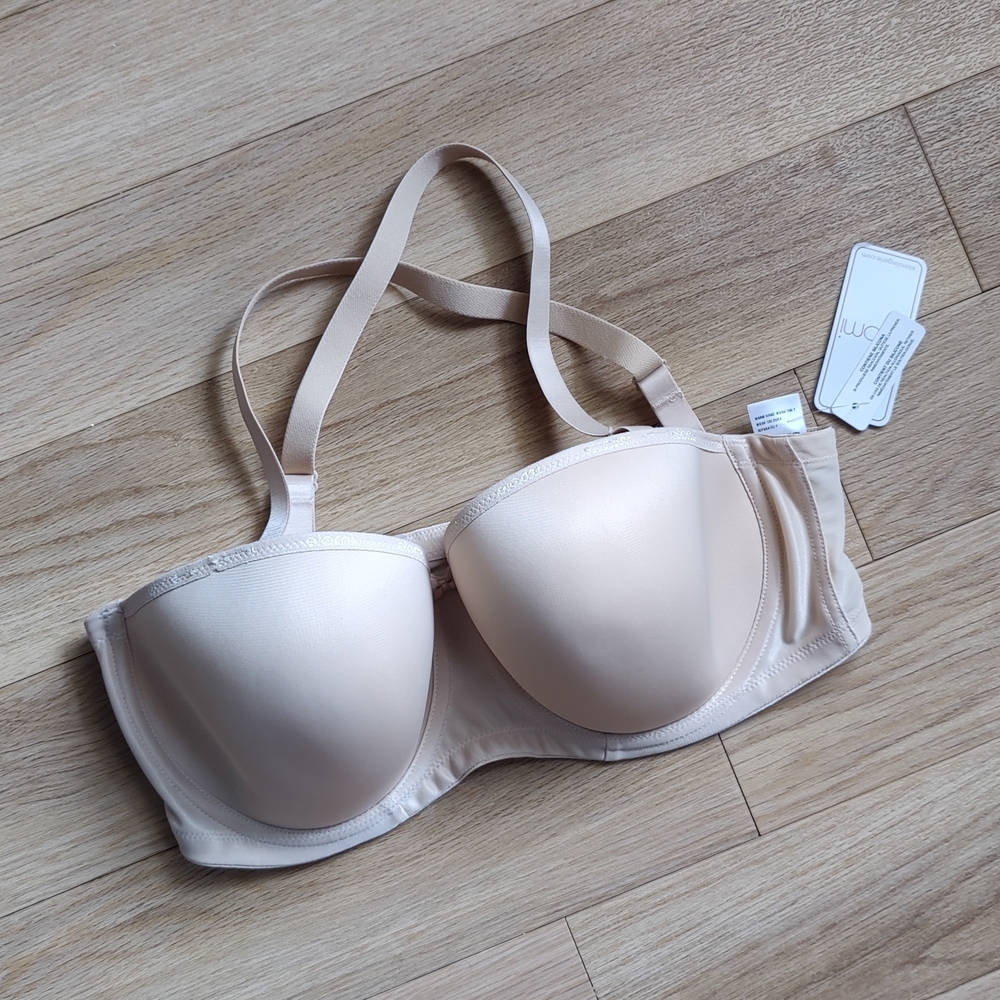 Elomi Soft Beige Smoothing Underwire Bra Sz 38DD Free Shipping